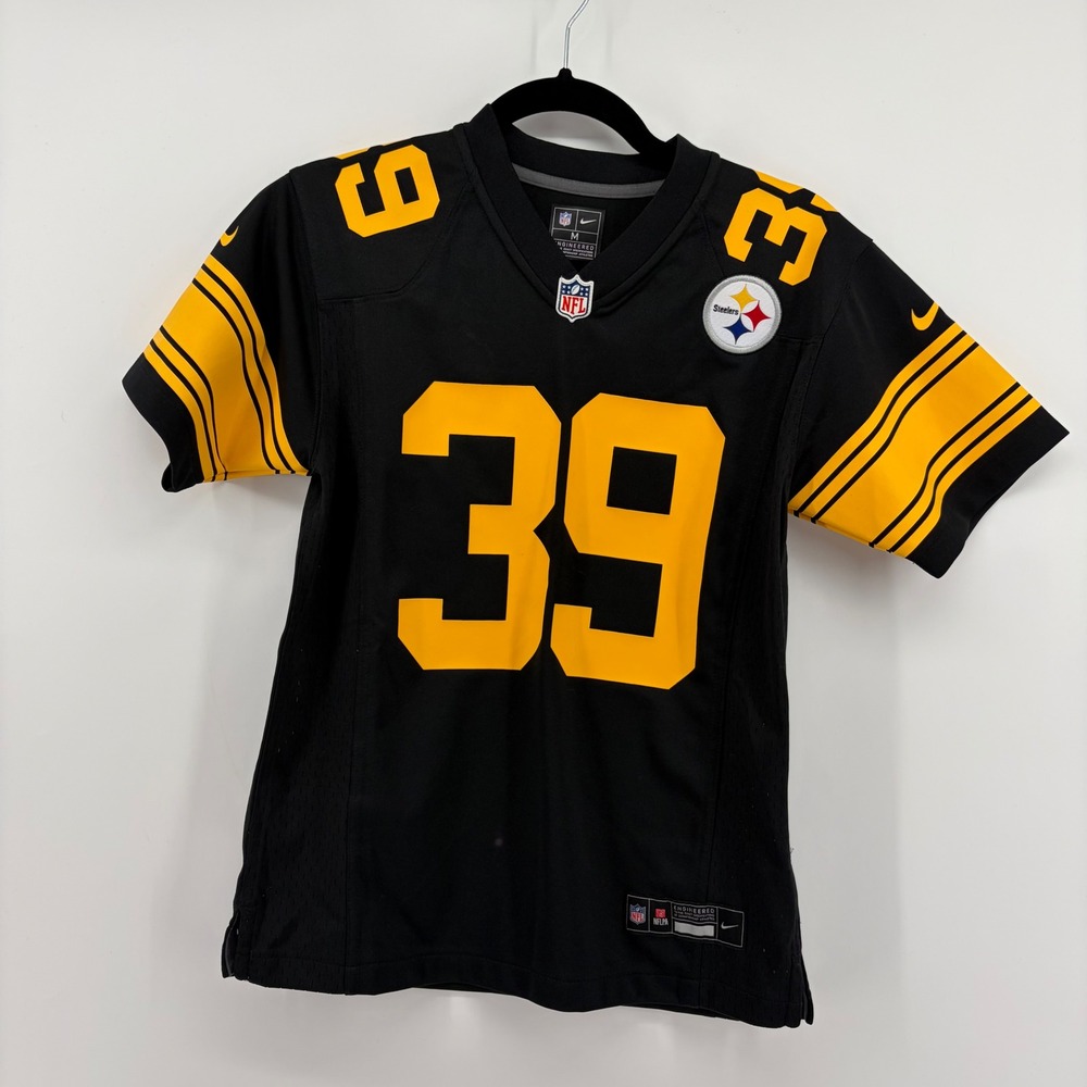Nike Pittsburgh Steelers Jersey Black Kids Medium 39 Minkah‎ Fitzpatrick NFL